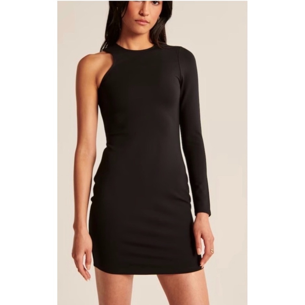 Abercrombie & Fitch Asymmetrical One Shoulder Ponte Mini Dress Size XL